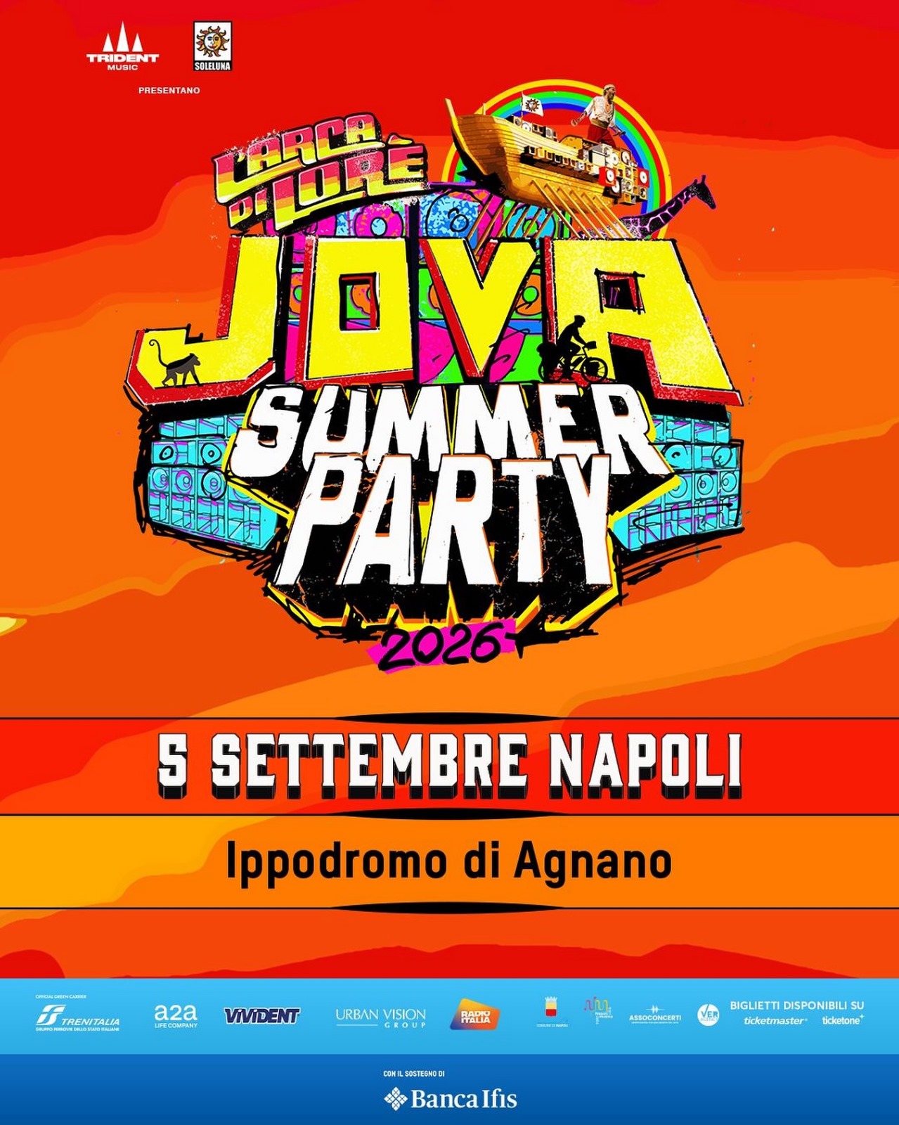 BUS JOVA SUMMER PARTY AT IPPODROMO DI AGNANO - NAPOLI